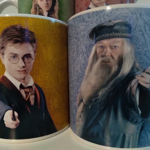 4PC HARRY POTTER Coffee Mug Set (Hermione Granger, Ronald Weasley & Dumbledore) - Picture 3 of 9